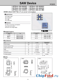 Datasheet LSFB20-469-001M0 производства Kyocera Kinseki